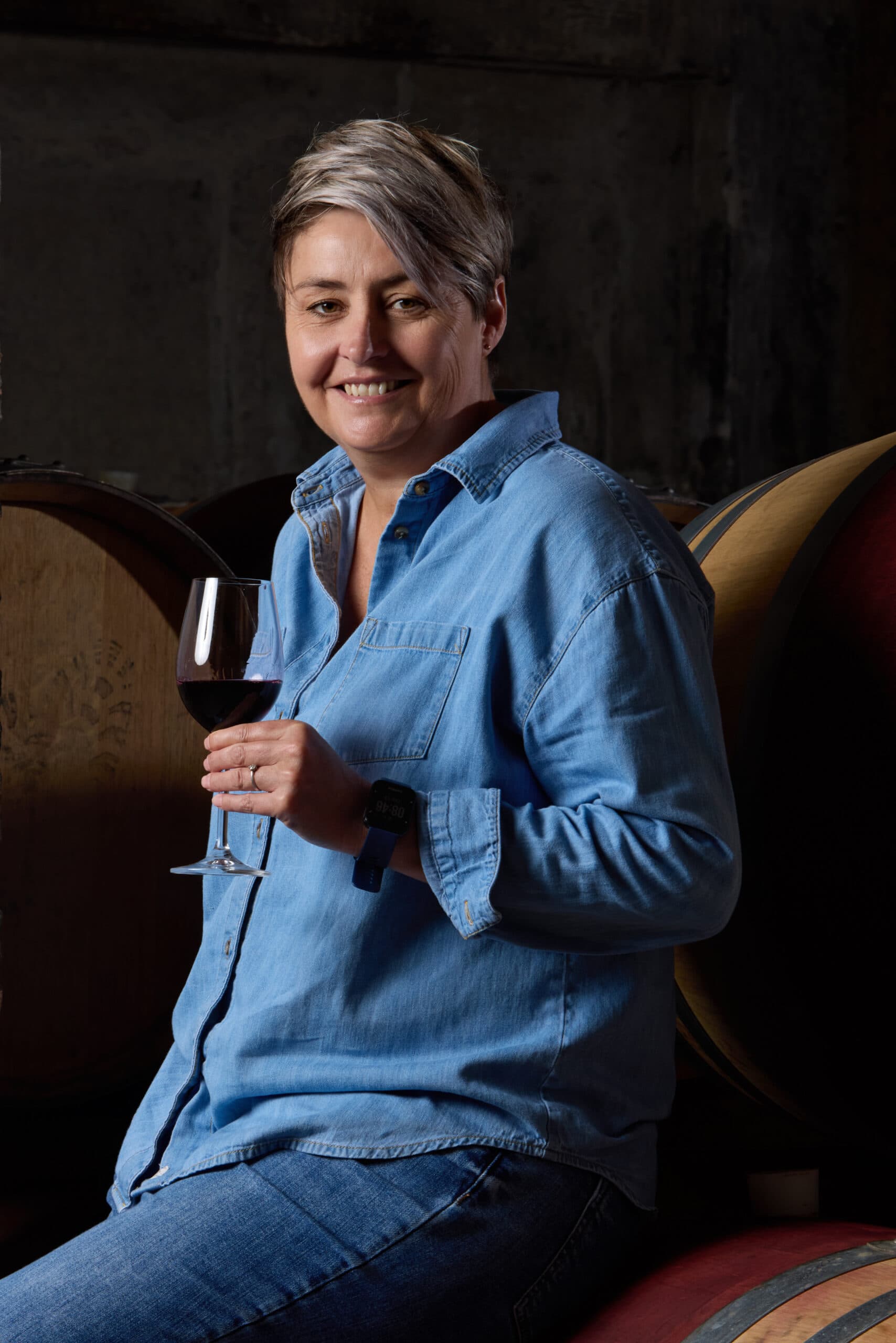 Retrato de Debbie Thompson na Le Grand Domaine.