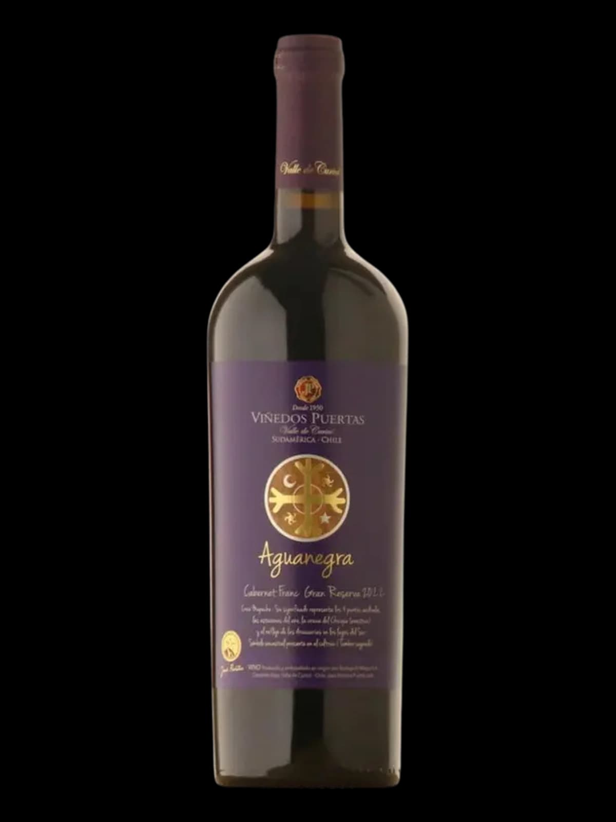 Garrafa de Aguanegra Gran Reserva Cabernet Franc 2022